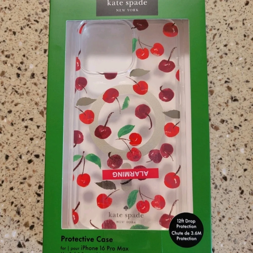 Kate Spade iPhone 16 Pro Max Cherry Cherries Magsafe Protective Cellphone Case